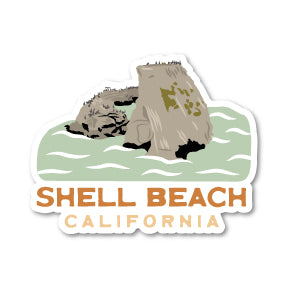 Shell Beach Sticker