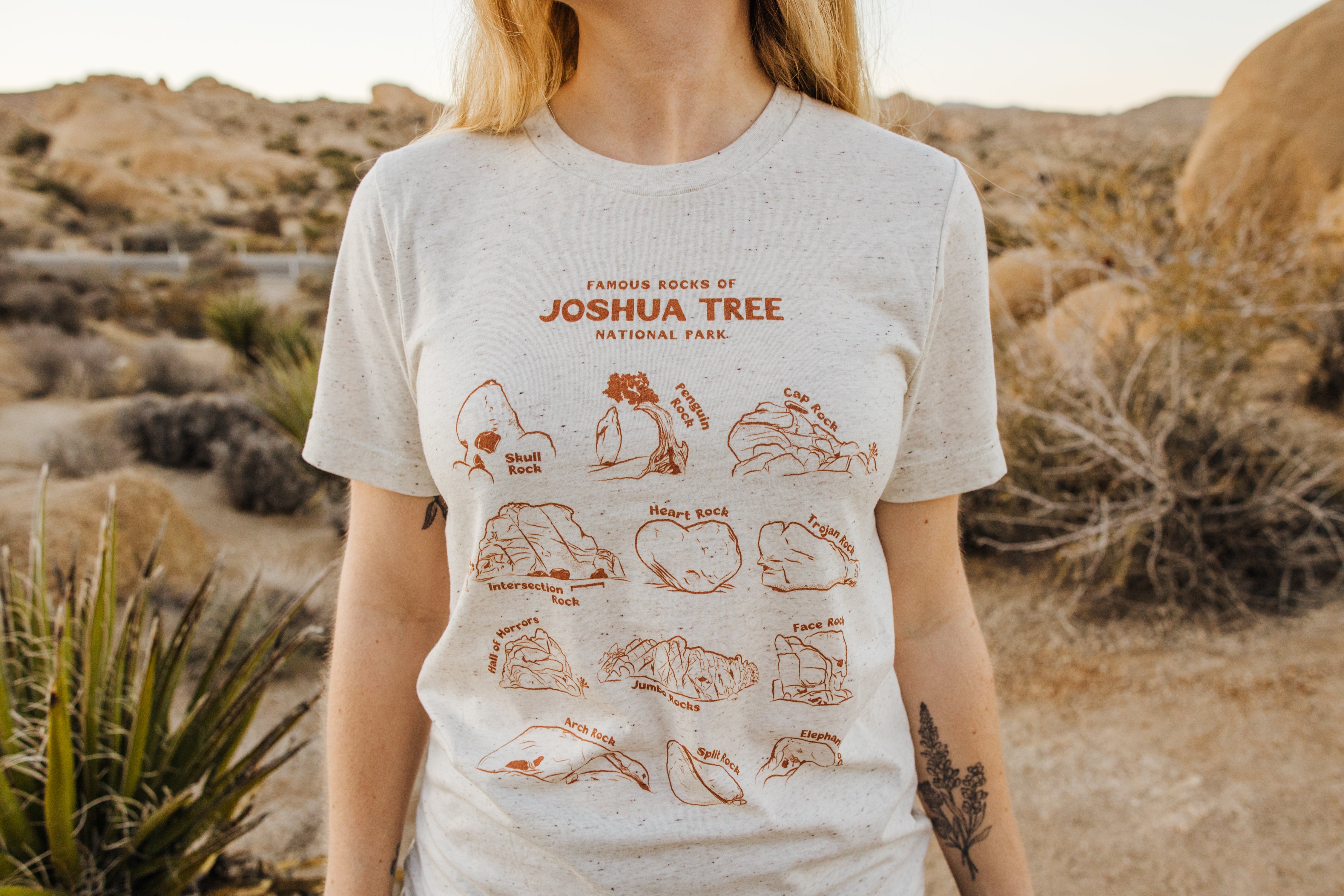 Rocks of Joshua Tree Short Sleeve Unisex Triblend Shirt