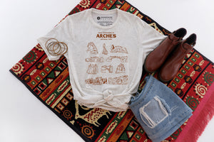 Rocks of Arches National Park Short Sleeve Unisex Triblend Shirt