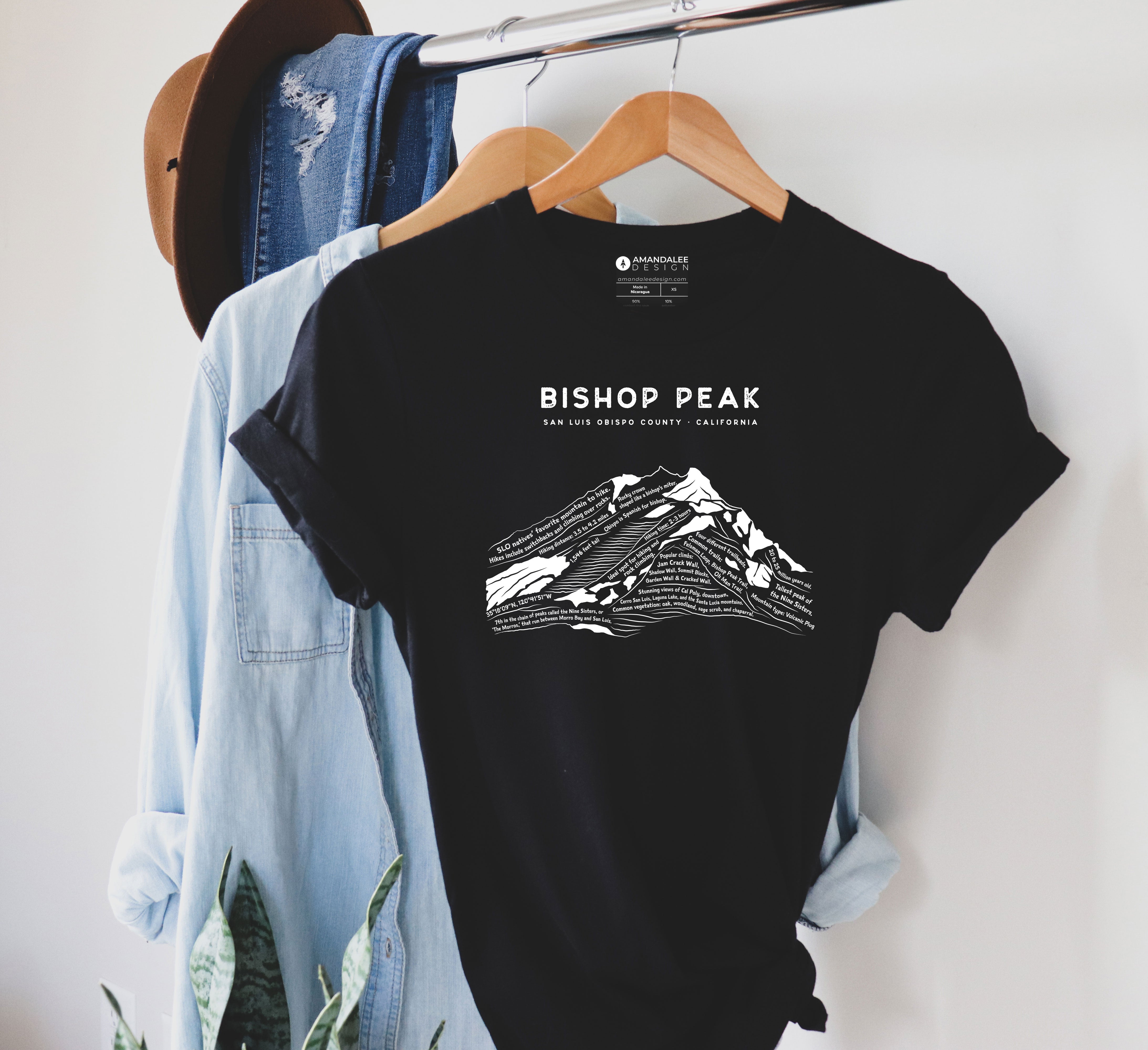 Bishop Peak Short-Sleeve Unisex Triblend Shirt