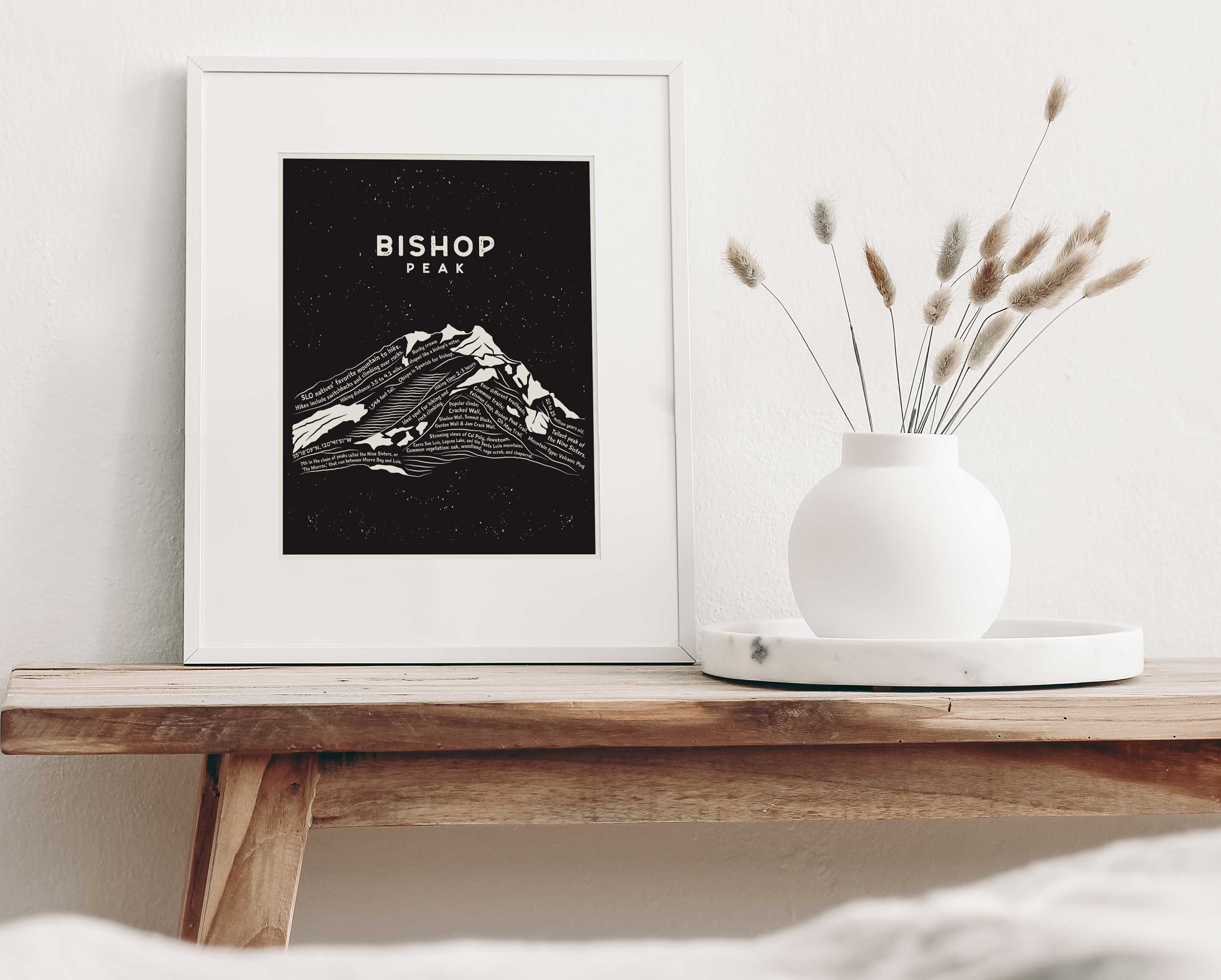 Bishop Peak Art Print