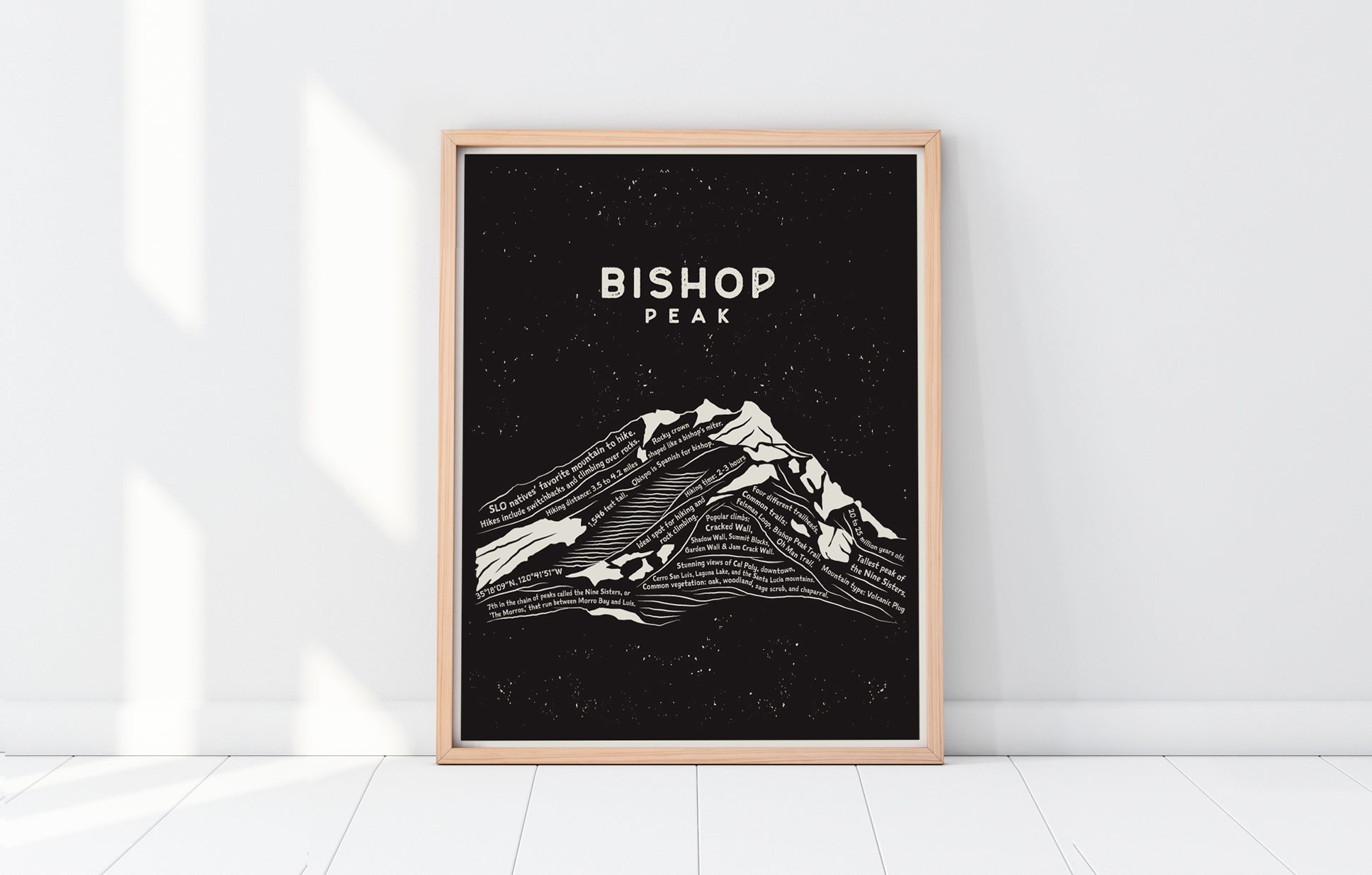 Bishop Peak Art Print