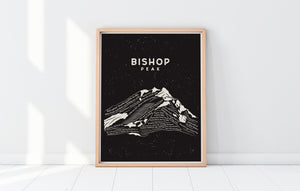 Bishop Peak Art Print