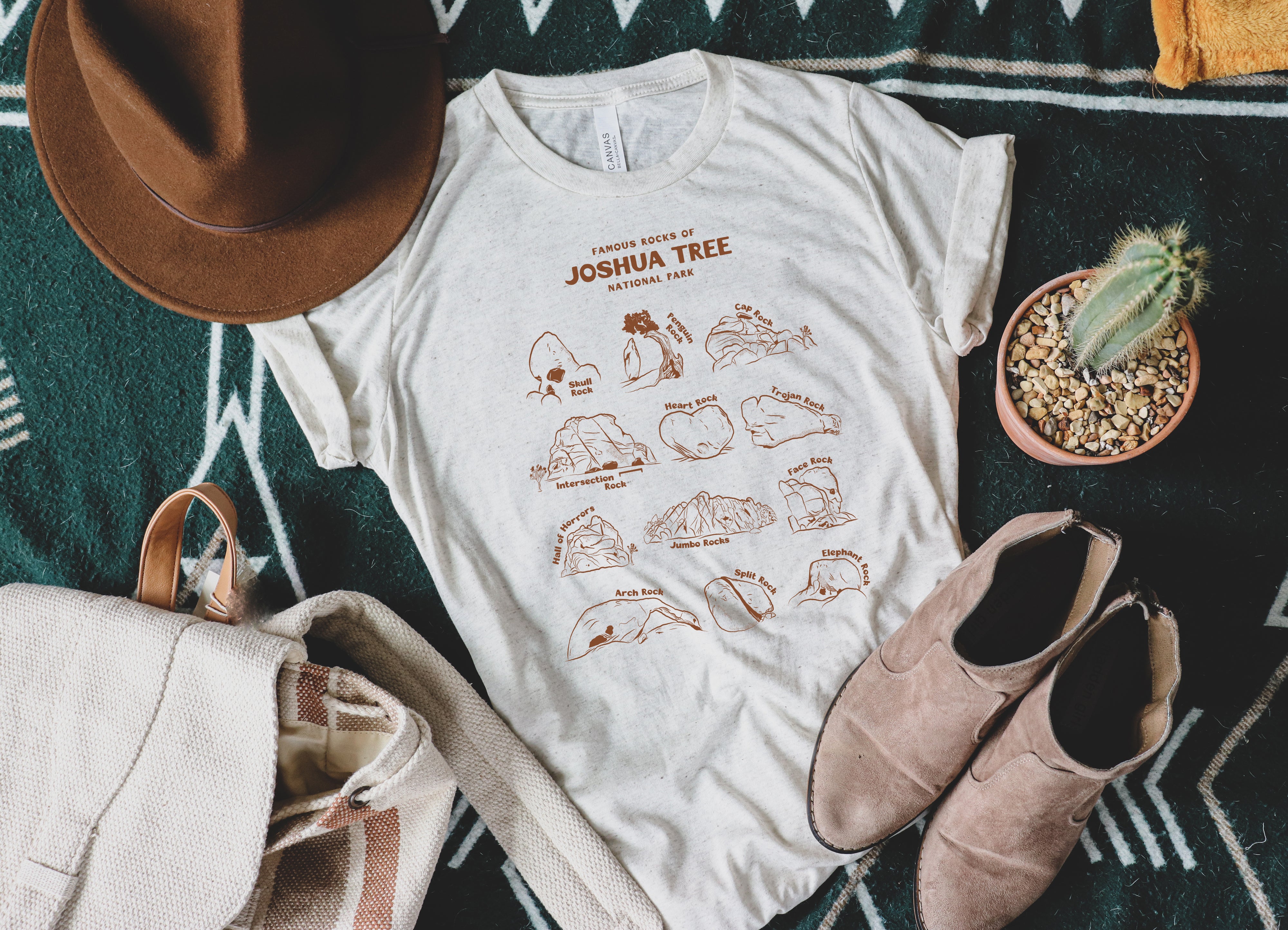 Rocks of Joshua Tree Short Sleeve Unisex Triblend Shirt