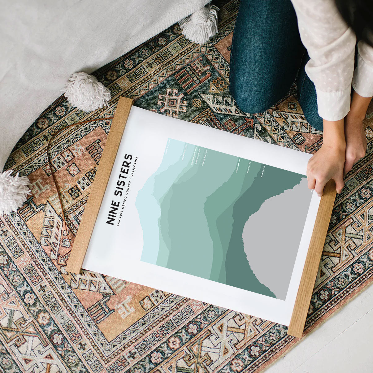 Elevations of Nine Sisters Art Print