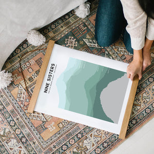 Elevations of Nine Sisters Art Print