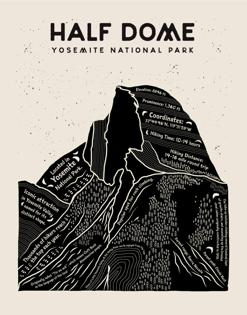 Half Dome Art Print