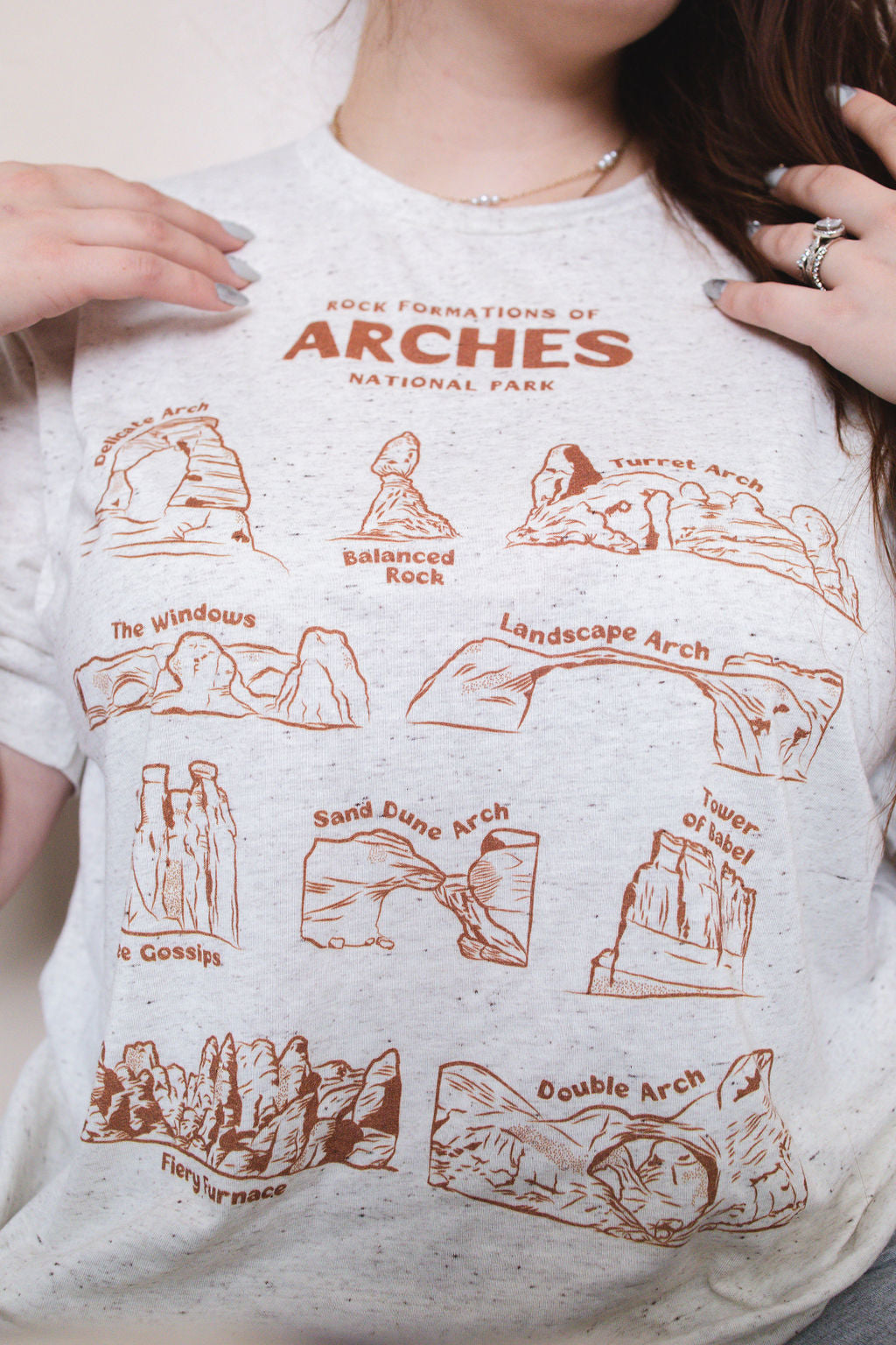 Rocks of Arches National Park Short Sleeve Unisex Triblend Shirt