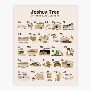 Joshua Tree Alphabet Poster