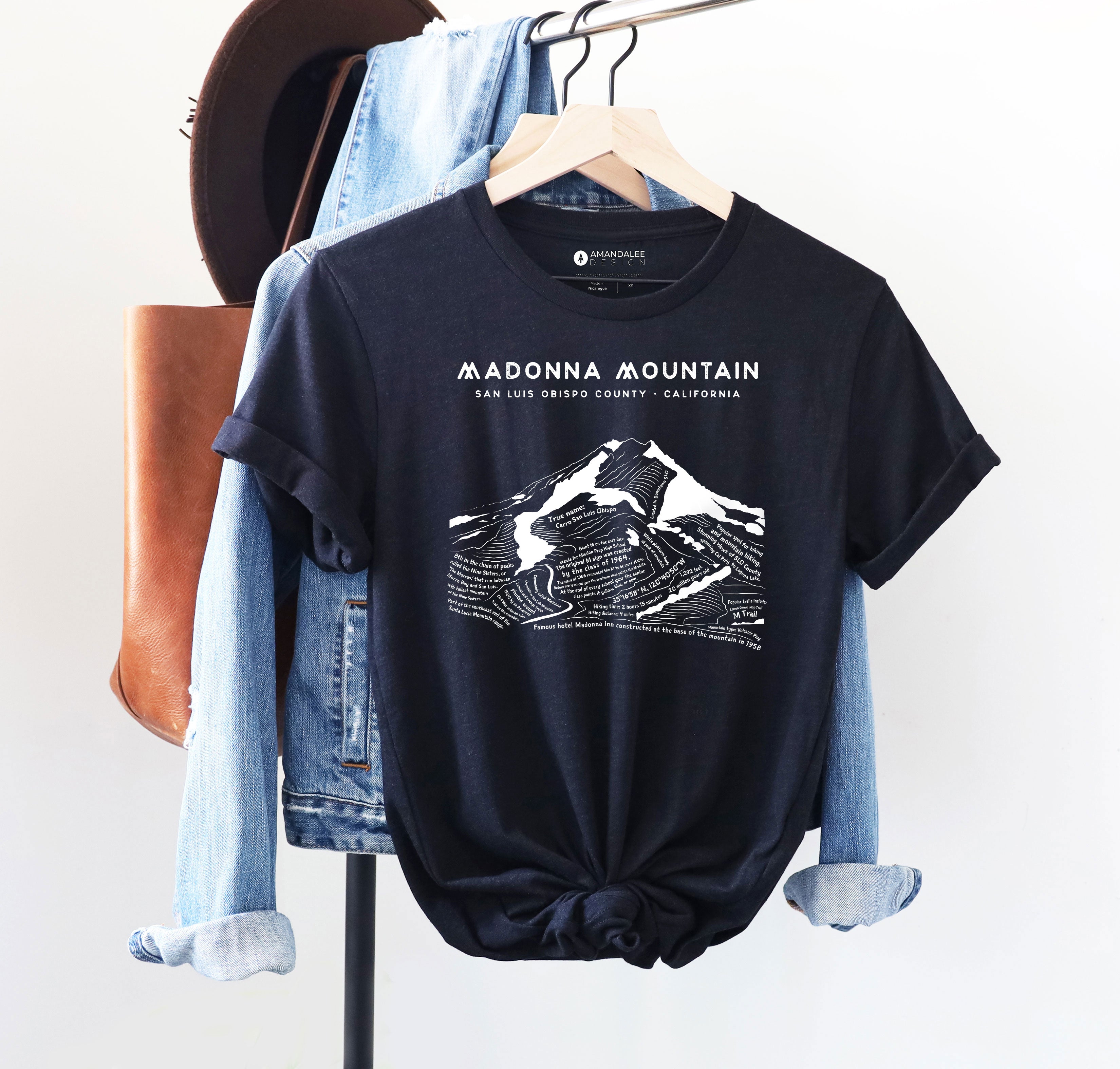 Madonna Mountain Short Sleeve Unisex Triblend Shirt