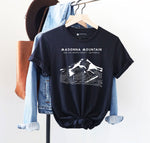 Load image into Gallery viewer, Madonna Mountain Short Sleeve Unisex Triblend Shirt
