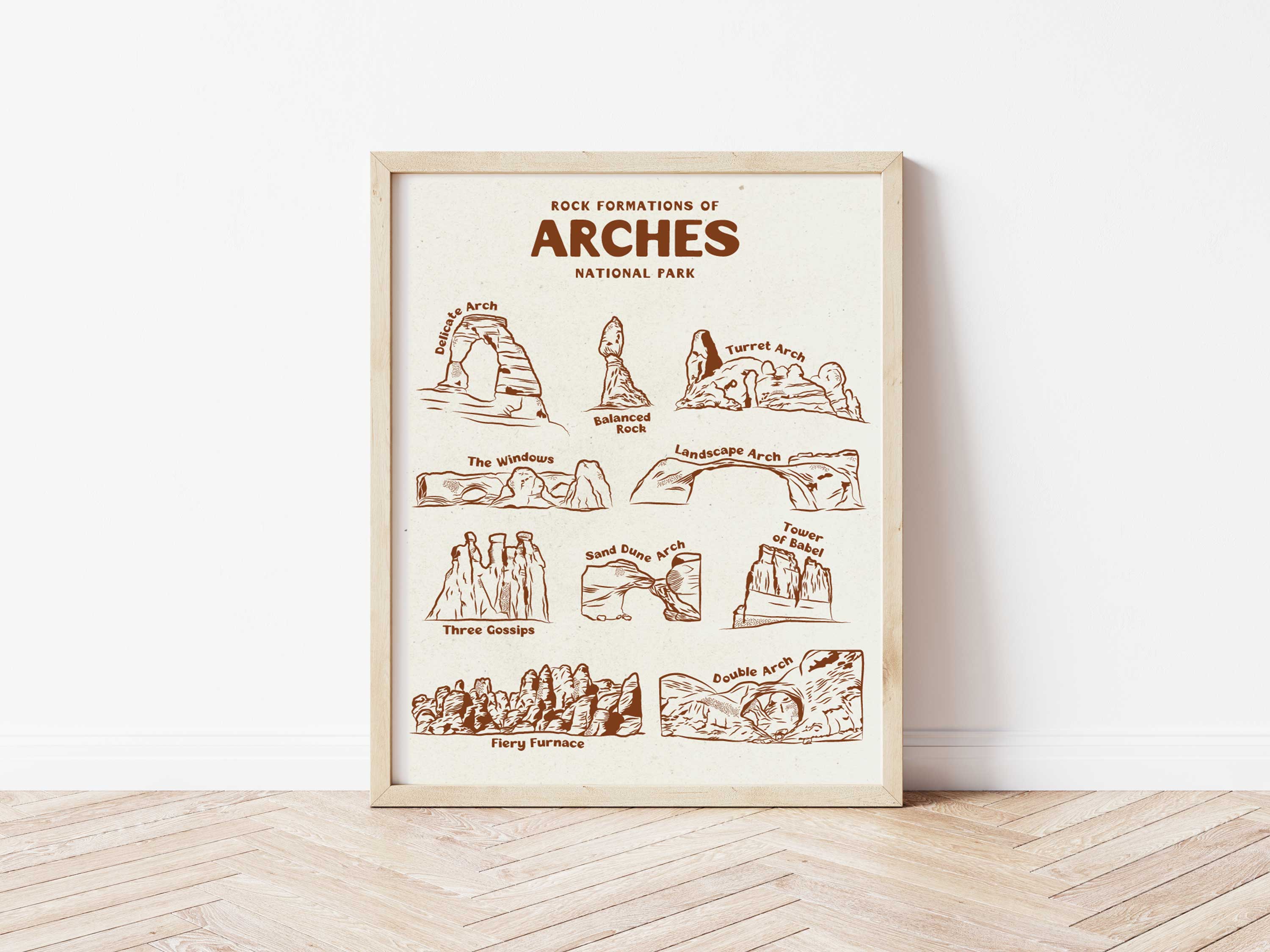 Rocks of Arches National Park Art Print