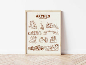 Rocks of Arches National Park Art Print