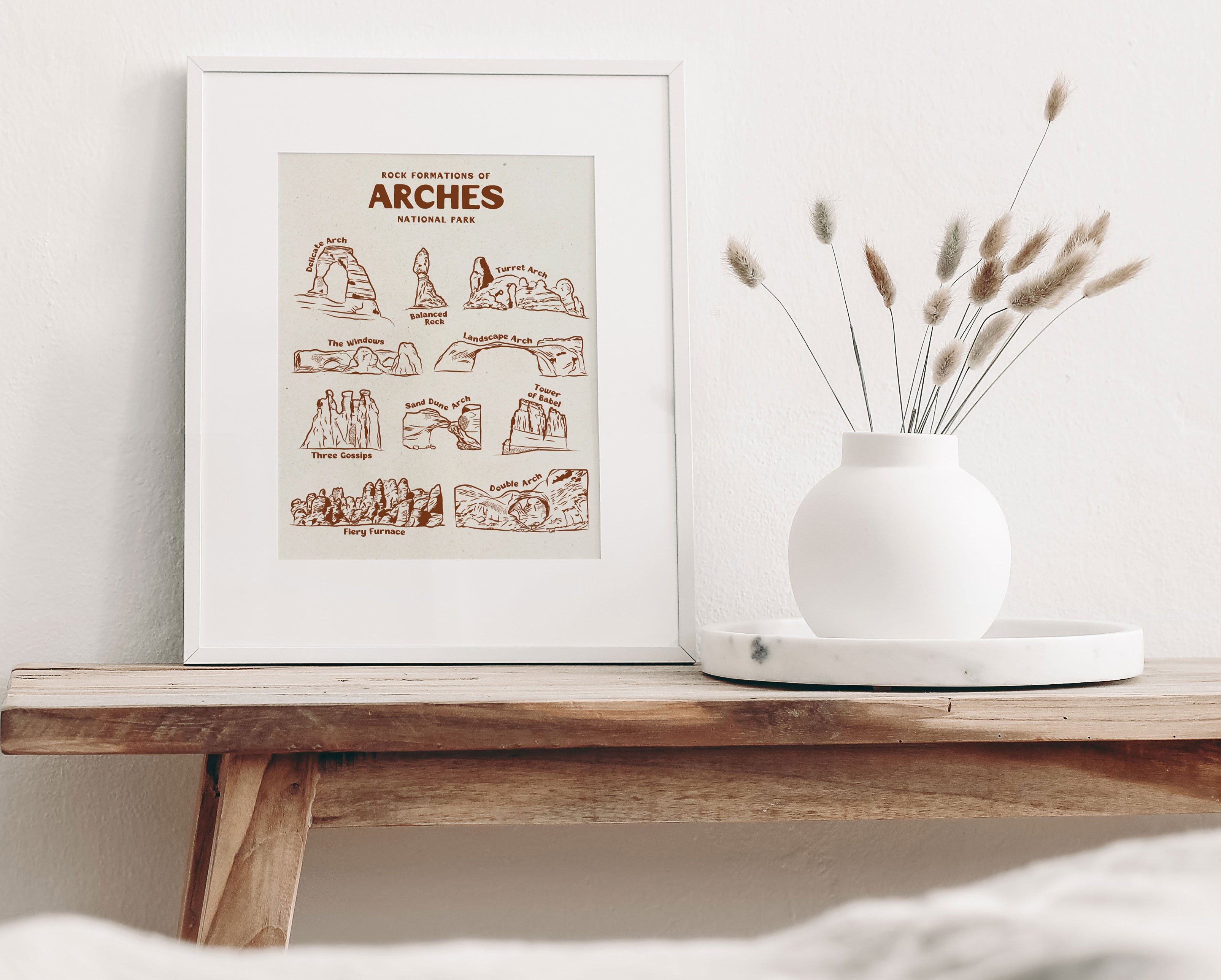 Rocks of Arches National Park Art Print