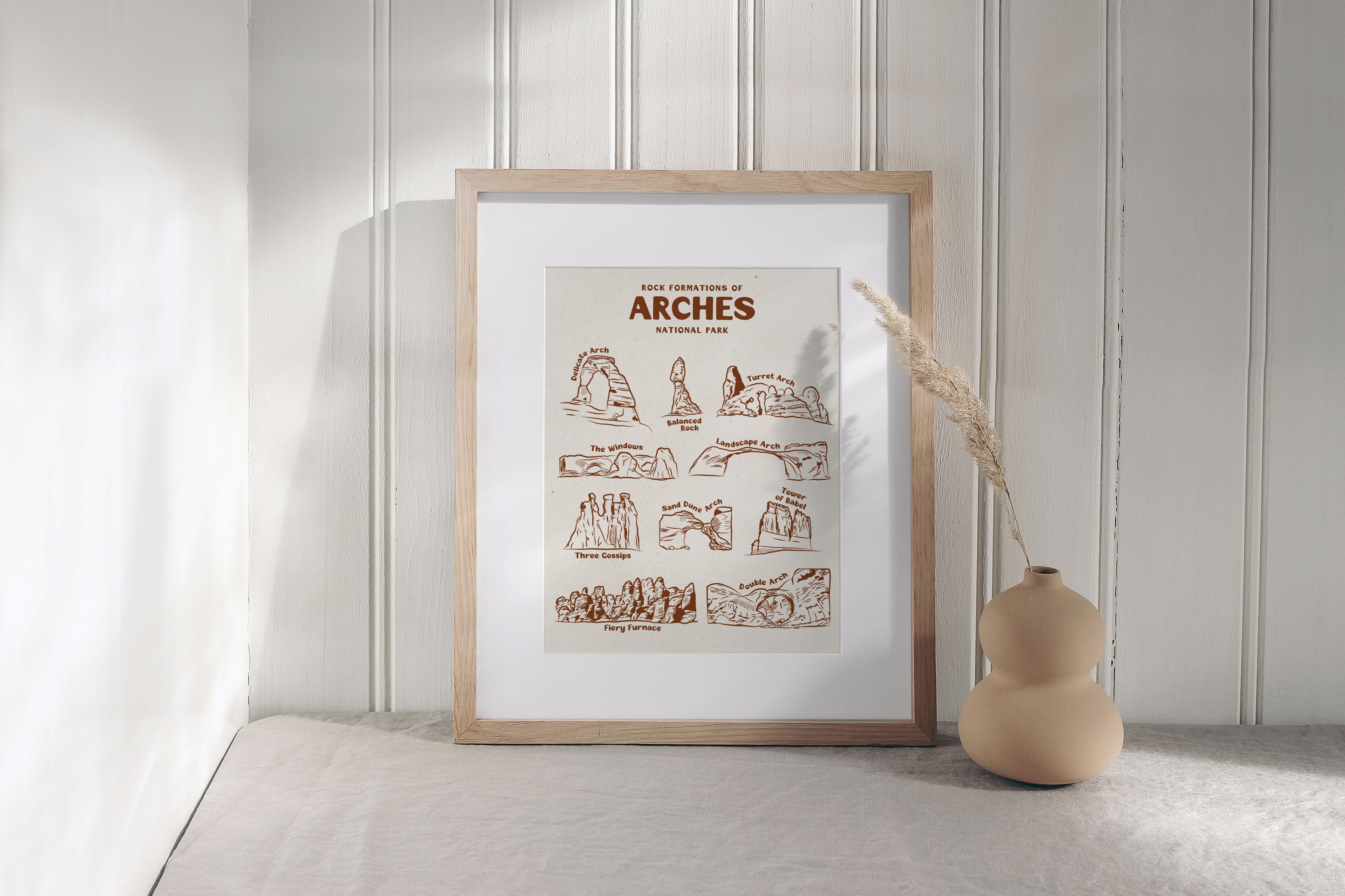 Rocks of Arches National Park Art Print