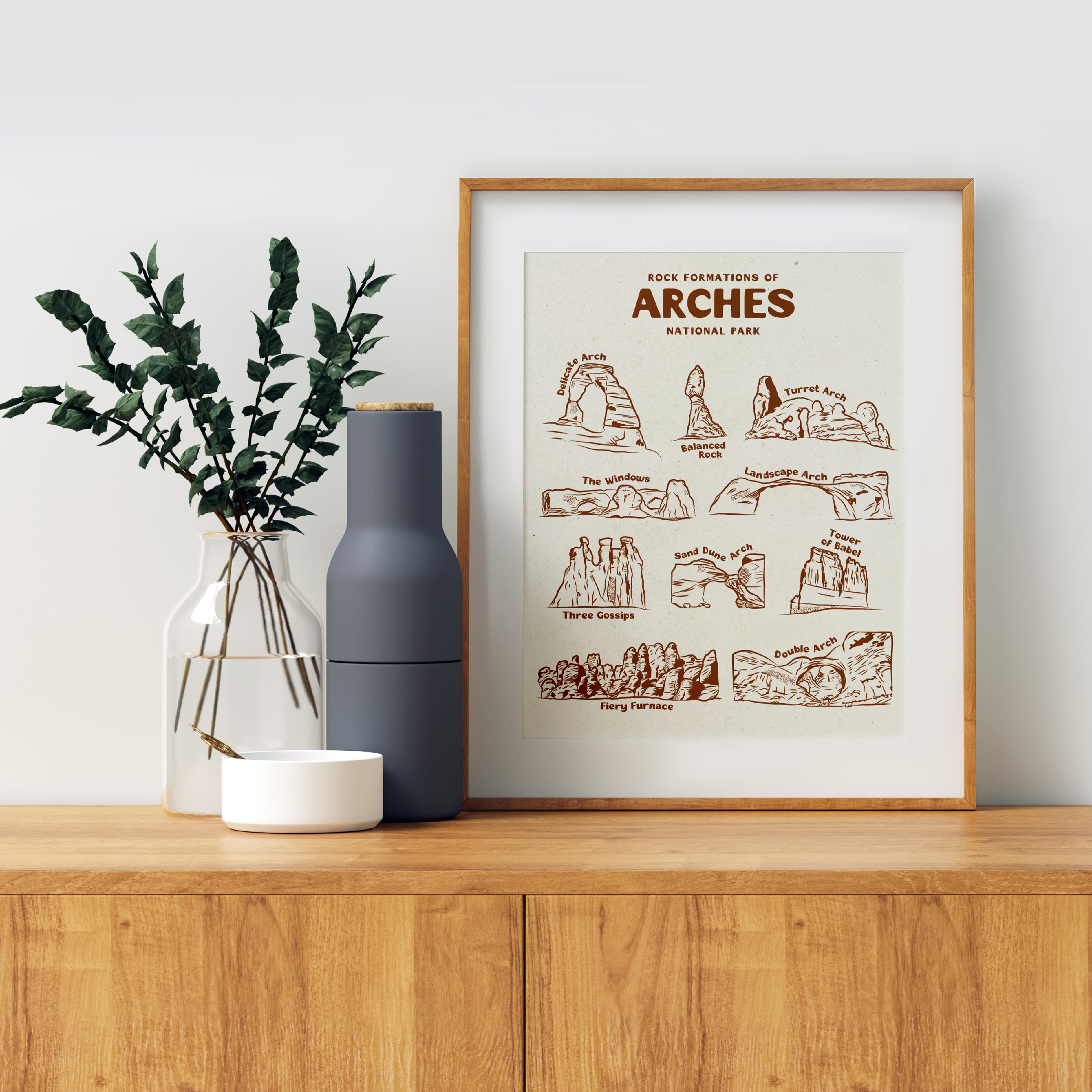 Rocks of Arches National Park Art Print
