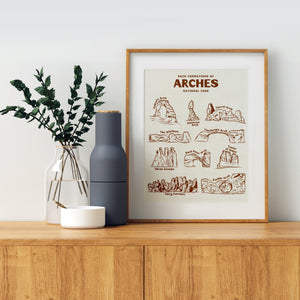 Rocks of Arches National Park Art Print