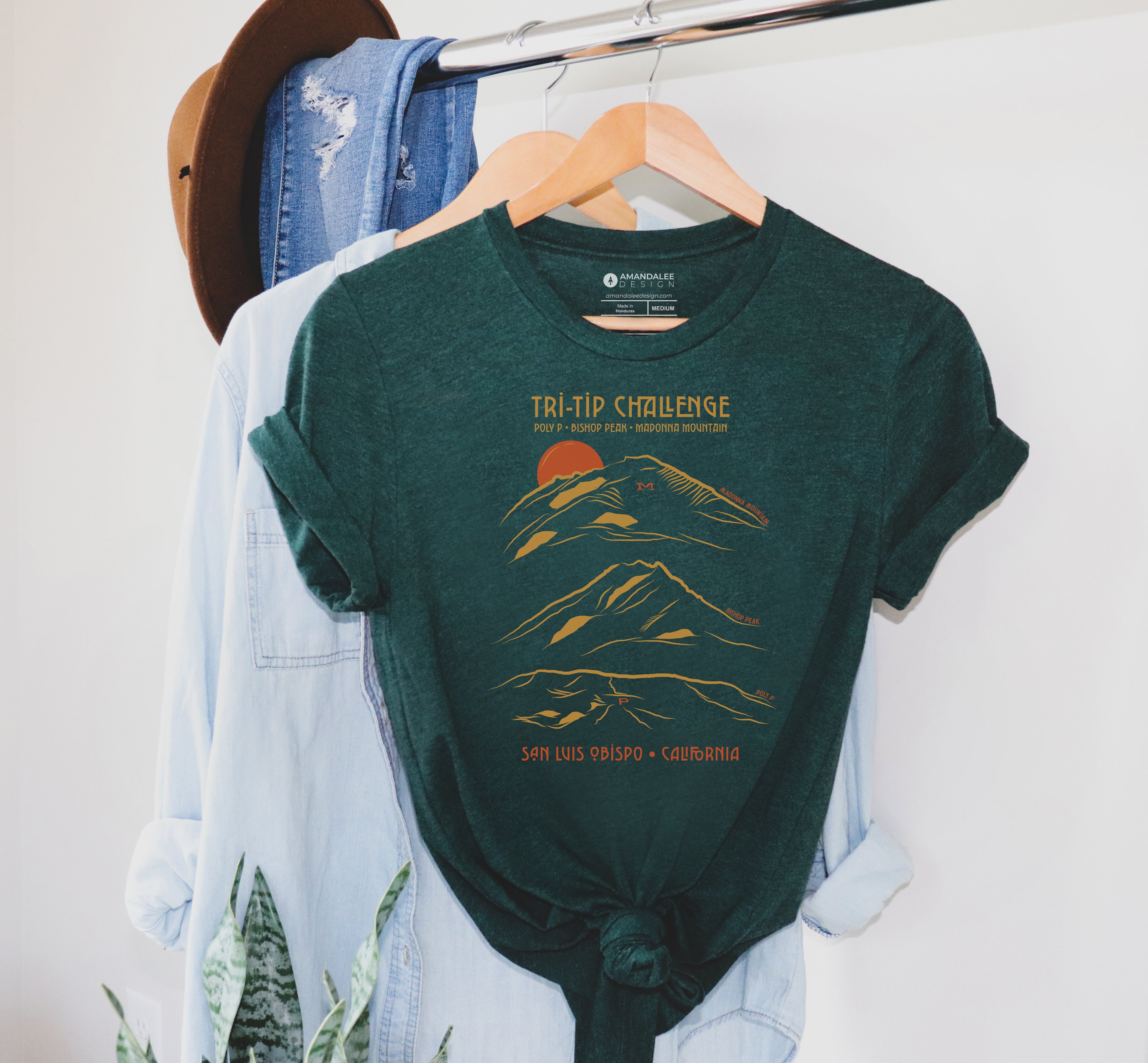 Tri-Tip Challenge Short Sleeve Unisex Shirt (Madonna Mountain Version)