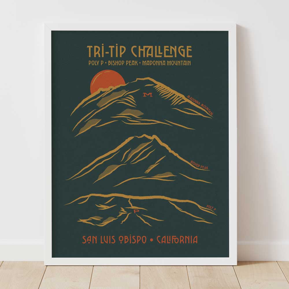 Tri-Tip Challenge Art Print (Madonna Mountain Version)