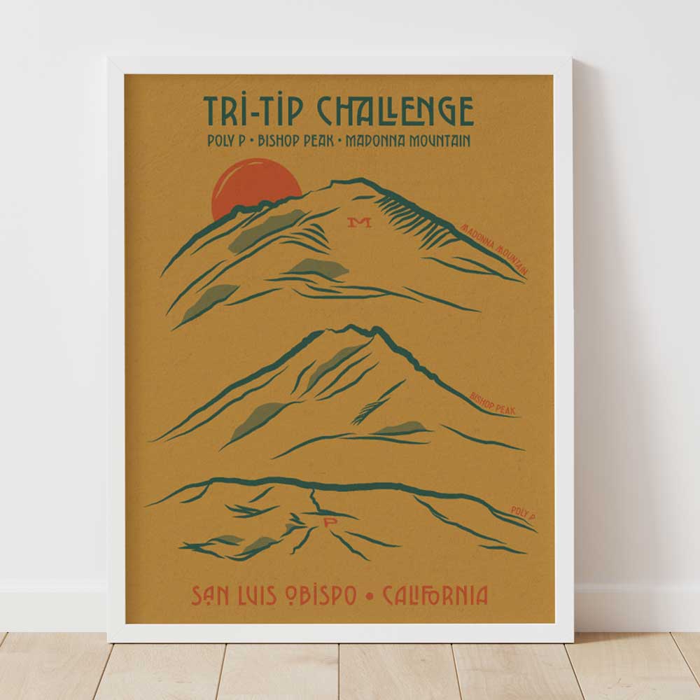Tri-Tip Challenge Art Print (Madonna Mountain Version)