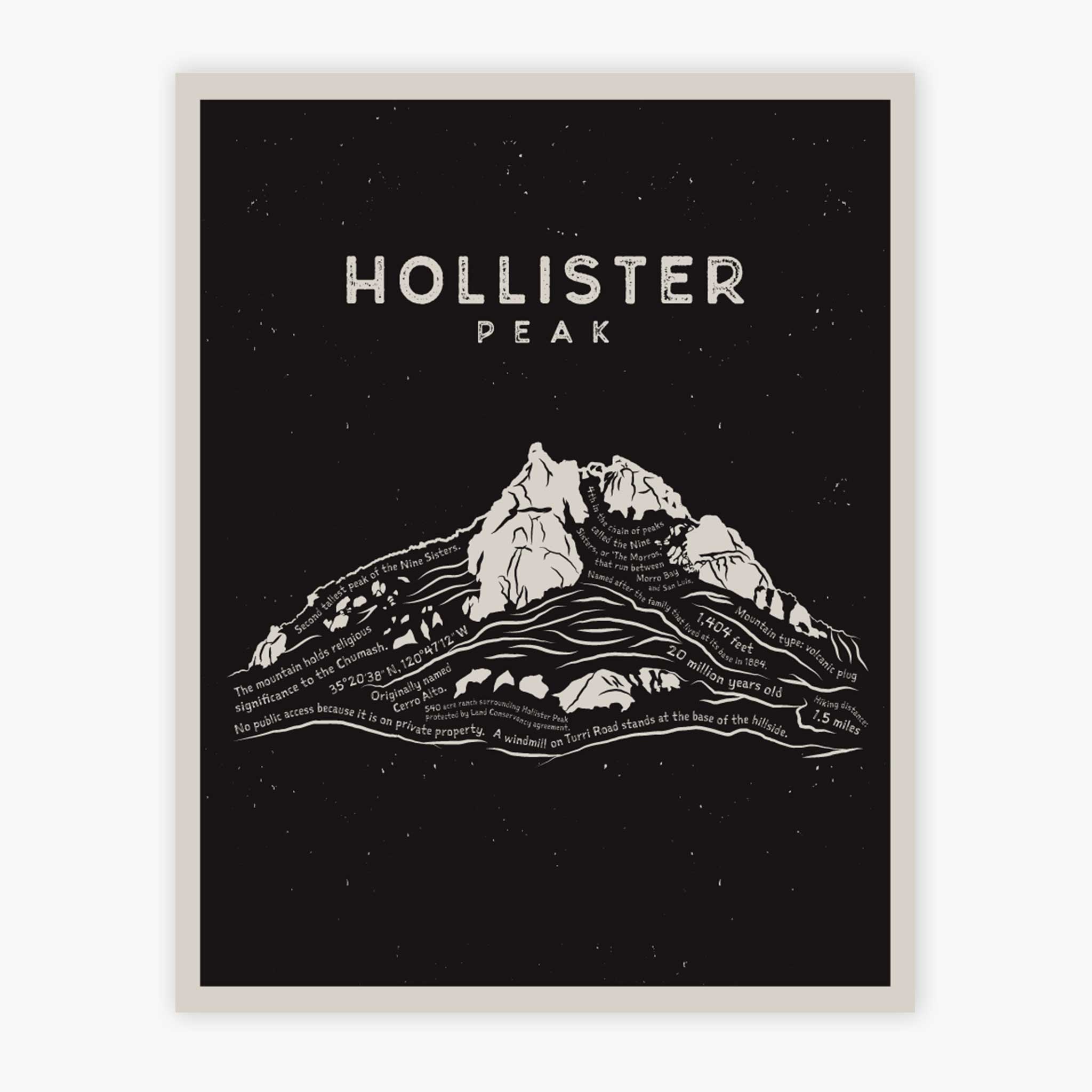 Hollister Peak Art Print
