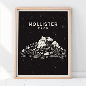 Hollister Peak Art Print