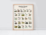 Load image into Gallery viewer, Central Coast of California Alphabet Poster
