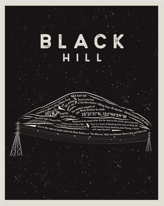 Black Hill Art Print