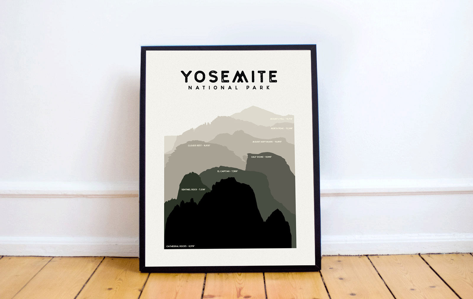 Yosemite Elevations Art Print
