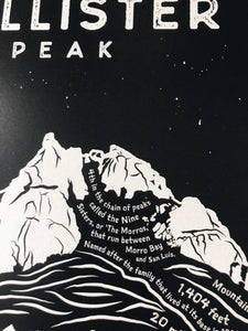 Hollister Peak Art Print