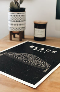 Black Hill Art Print