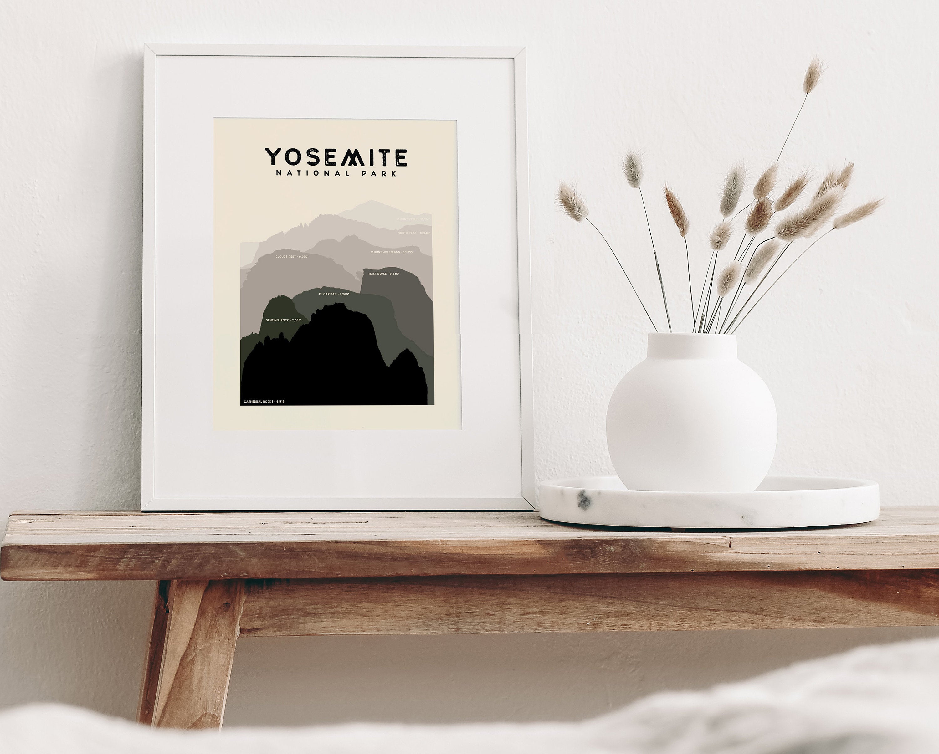 Yosemite Elevations Art Print
