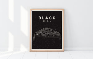 Black Hill Art Print