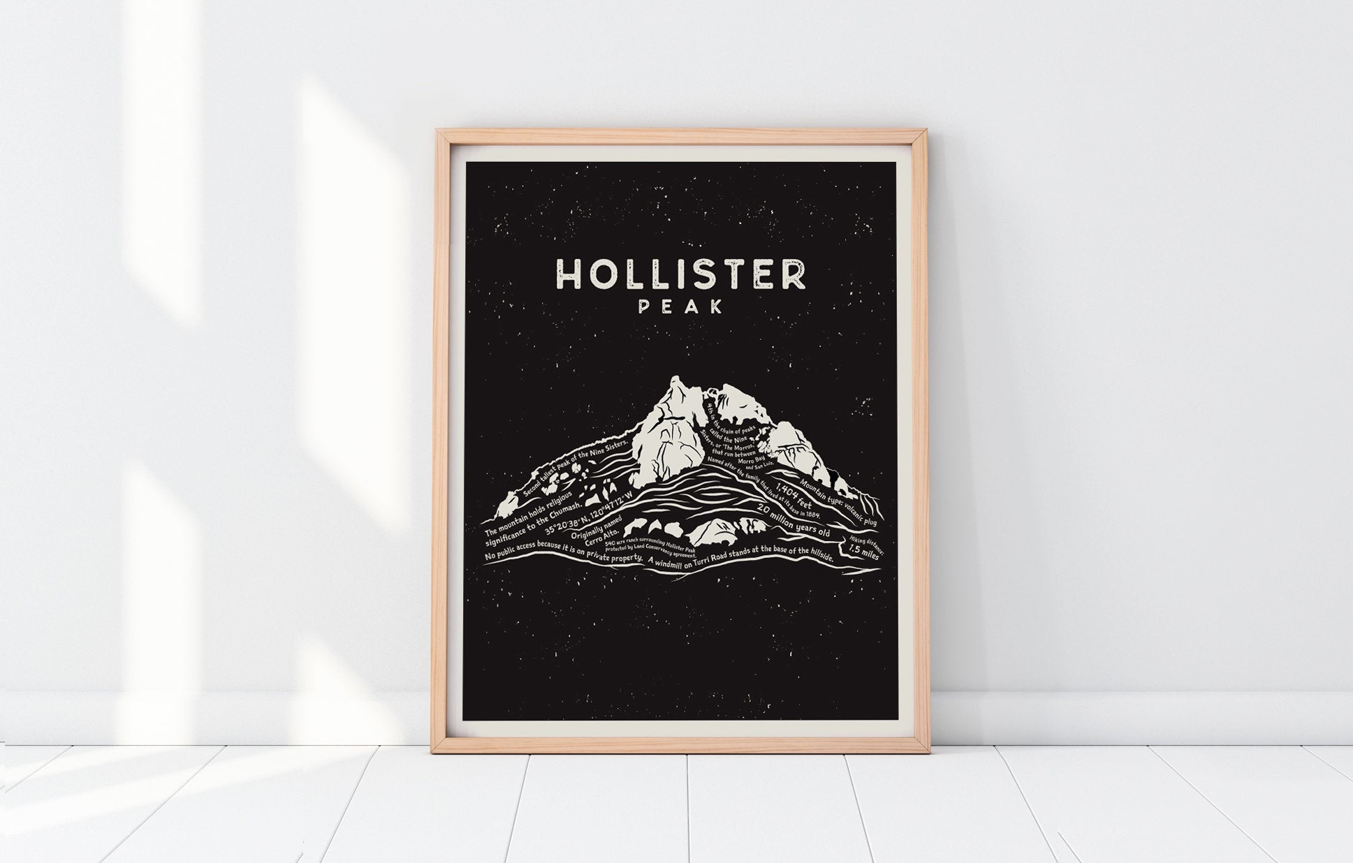Hollister Peak Art Print