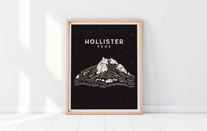 Hollister Peak Art Print