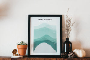 Elevations of Nine Sisters Art Print