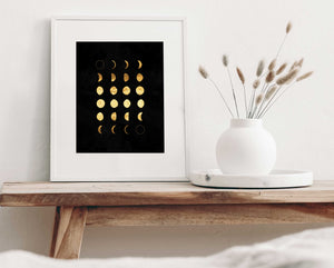 Moon Phase Art Print