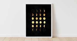 Moon Phase Art Print