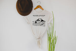 Madonna Mountain Short Sleeve Unisex Triblend Shirt