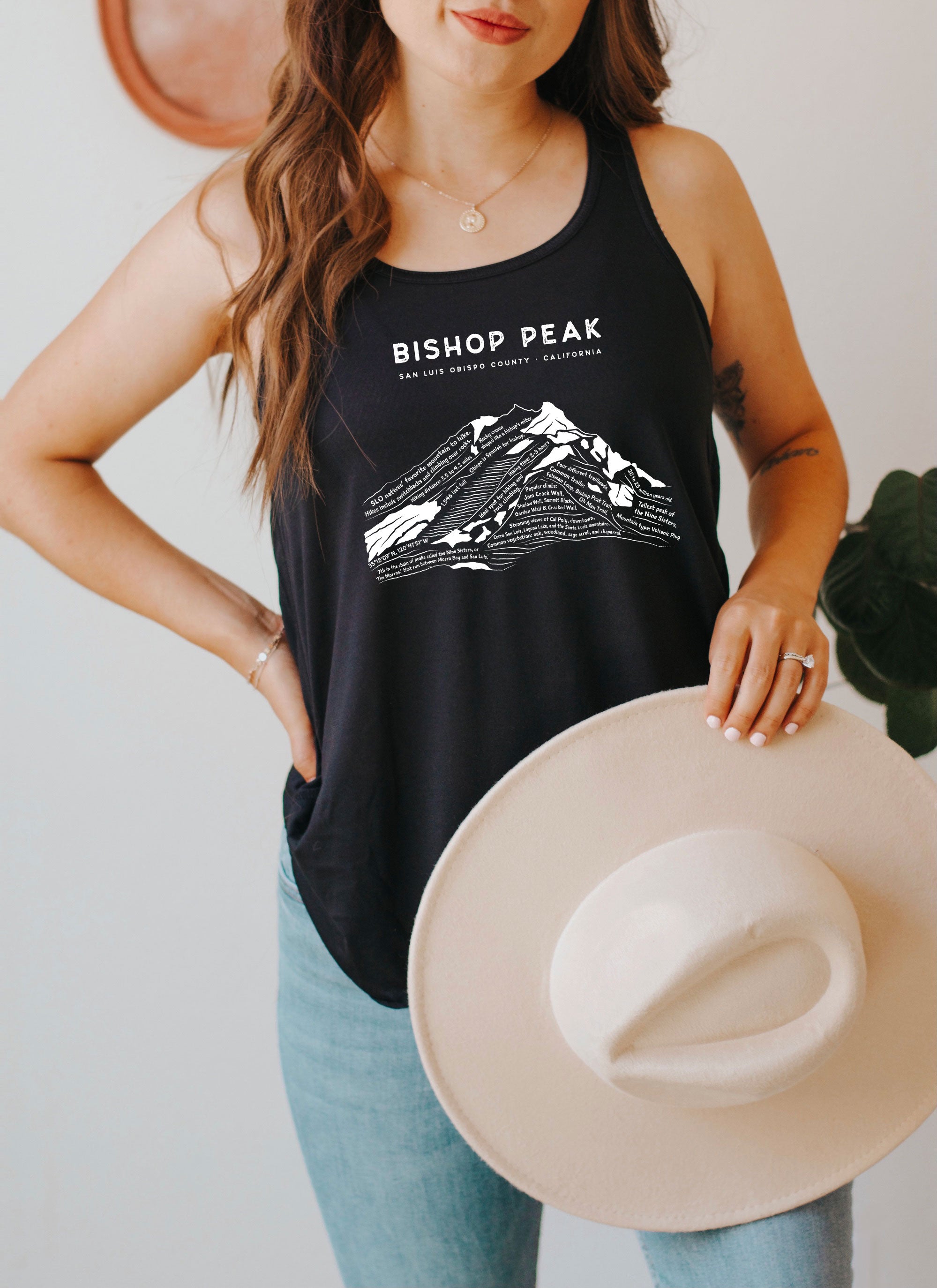 Bishop Peak Women's Flowy Racerback Tank Top