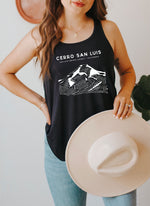 Load image into Gallery viewer, Cerro San Luis Women&#39;s Flowy Racerback Tank Top
