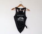 Load image into Gallery viewer, Madonna Mountain Women&#39;s Flowy Racerback Tank Top
