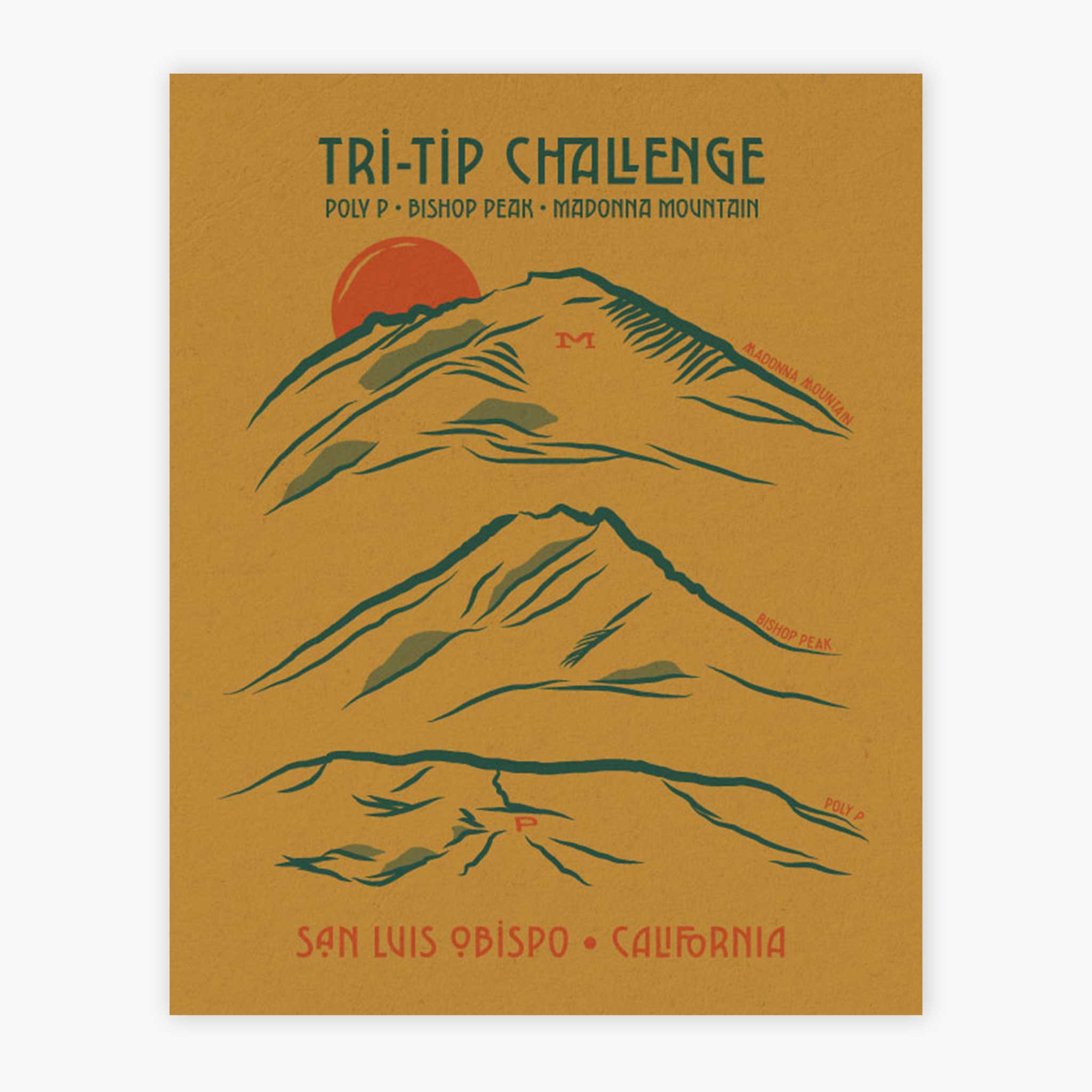 Tri-Tip Challenge Art Print (Madonna Mountain Version)