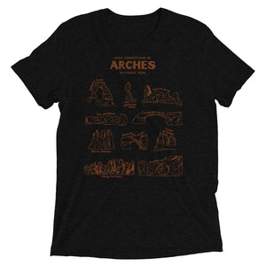 Rocks of Arches National Park Short Sleeve Unisex Triblend Shirt