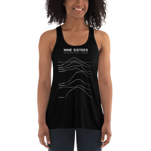 Nine Sister's Women's Flowy Racerback Tank Top