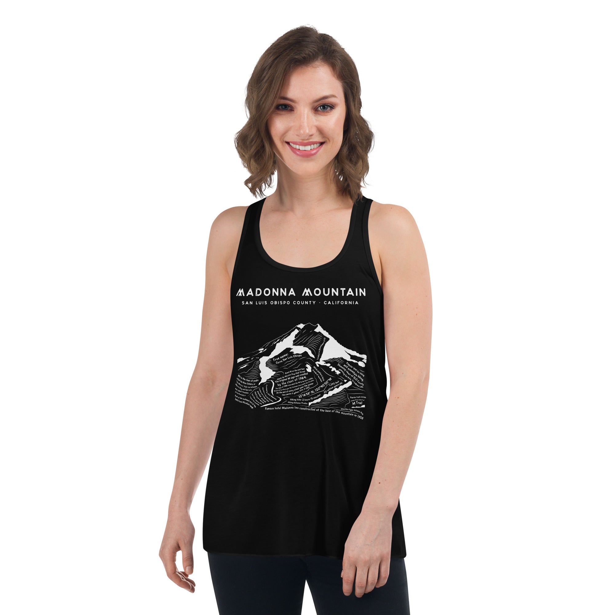 Madonna Mountain Women's Flowy Racerback Tank Top